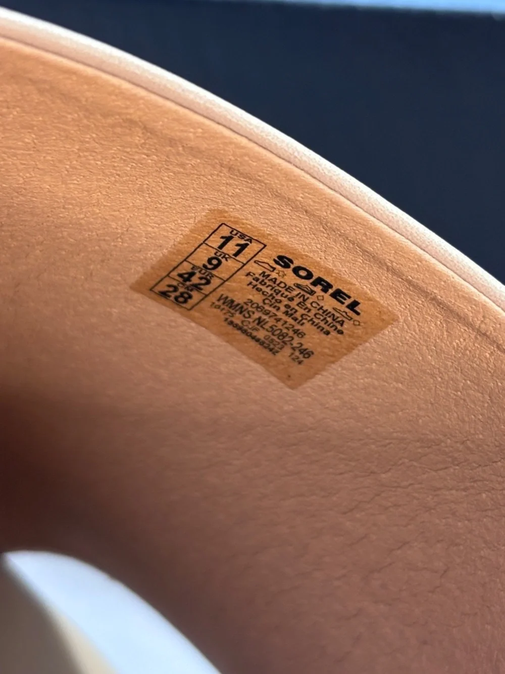 NWT Sorel Women's Sz 11 Dayspring Slide Platform Sandals in Honest Beige/Chalk - Picture 9 of 11